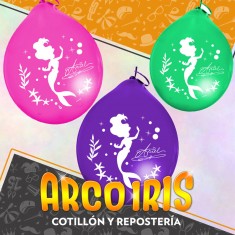 Sirenita Globos Latex X 15 -