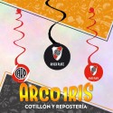 River Colgante Decorativo X 6 - En Espiral Equipos Futbol