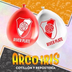 River Globos Latex X 15 - Equipos Futbol