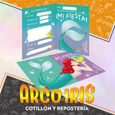 Sirenita Invitacion X 10