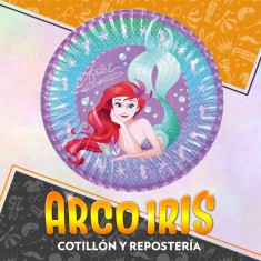 Sirenita Plato Carton X 10