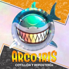 Tiburon Plato 17 X 6 - Impresion Metal Party Store