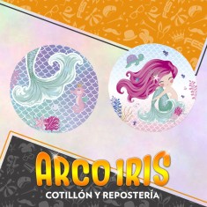 Sirenita Gm Stickers 12 X 10 Planchas