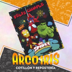 Spidey Afiche Feliz Cumple Xu - Marvel Spidey