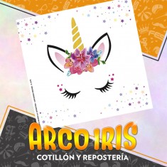 Unicornio Dreams Servilletero Con 20 Servilletas - Gm