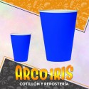 Vaso Liso Azul 8 Onzas X 8 - Polipapel Festcopack