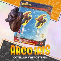 Spiderman Placas Paleta X 2 Moldes - Blister Pascua Hombre Arana