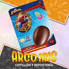 Spiderman Placas Huevos N.10 X 2 Moldes - Blister Pascua Hombre Arana