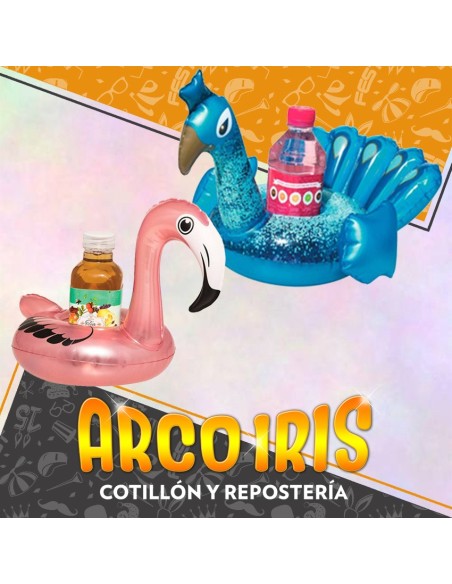 Flota Posa Vaso 22 X 22 Cm Xu - Varios Modelos Bestway Inflable Premium Flamenco/pavoreal Verano