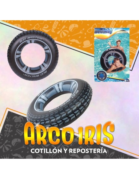 Flota Salva Vidas Rueda 91 Cm Xu - Bestway Inflable Premium Verano