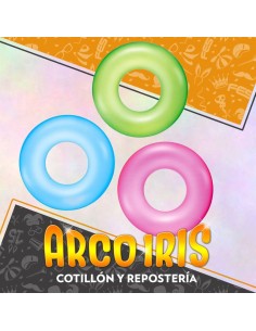 Flota Salva Vidas Neon Chico 51 Cm Xu Verde/celeste/rosa - Bestway Inflable Premium Verano