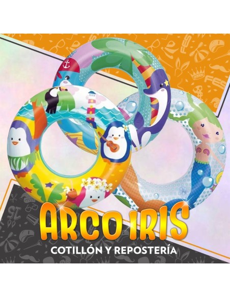 Flota Salva Vidas Animalitos Chico 51 Cm Xu - Pinguino/sirena/delfin Bestway Inflable Premium Verano