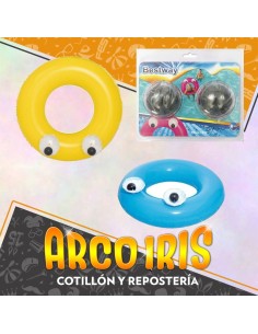 Flota Salva Vidas Ojos Surtidos 91 Cm Xu - Bestway Inflable Premium Verano