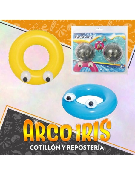 Flota Salva Vidas Ojos Surtidos 91 Cm Xu - Bestway Inflable Premium Verano