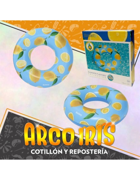 Flota Salva Vidas Limon Perfumado 1.19 Mt Xu - Bestway Inflable Premium Verano