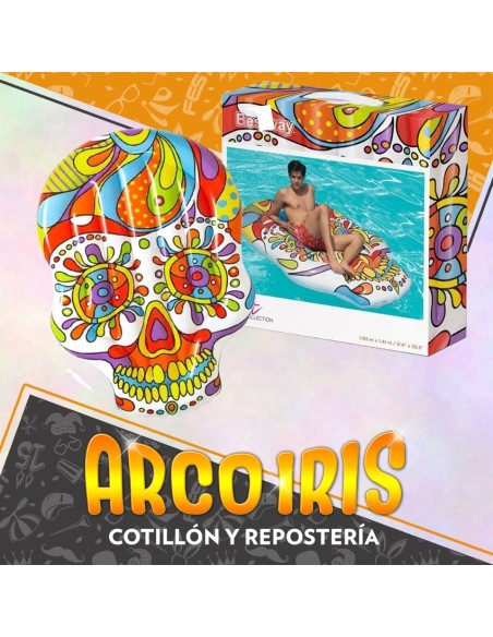 Flota Calavera Fiesta 193 X 141 Cm Xu - Bestway Inflable Premium Verano