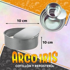 Tortera Desmontable Boda Aluminio - 10 Cm - 10 Cm De Alto Cooper