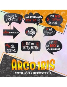 Foto Booth Nos Casamos - Props Set Para Fotos Divertidas Gold Mundo