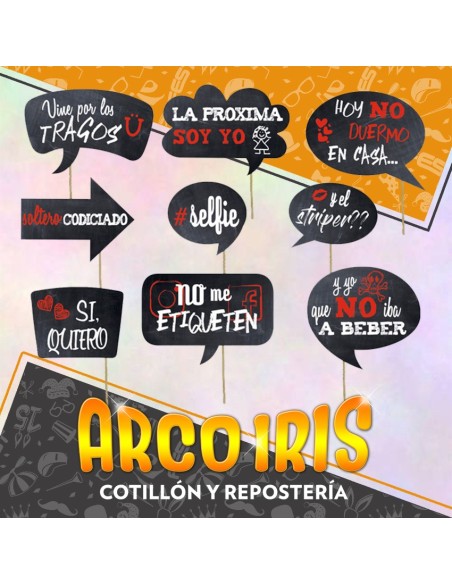 Foto Booth Nos Casamos - Props Set Para Fotos Divertidas Gold Mundo