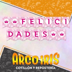 Guirnalda Corona Xu - 2.10 Mt Banderin Gold Mundo