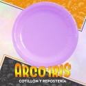 Plato 17 Liso Violeta X 8