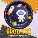 Plato 17 Espacio X 8 - Astronauta/planetas/cohete