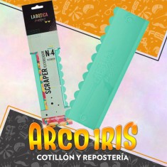 Scraper Plastico Texturizador N. 4 - La Botica 24 X 7.5 Cm