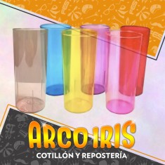 Trago Largo Cristal Color X 150 - Caja Varios Colores-fume-amarillo-verde-lila-rosa-dorado-plateado-rojo-naranja-azul