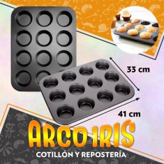 Teflon Molde Cup Cake X 12 - Muffins