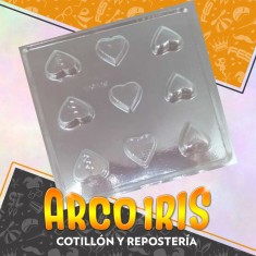 Placas Bombones Corazoncito X 6 - Valentin Gape