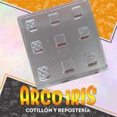 Placas Bombones Cuadrados Chicos A X 6 - Gape