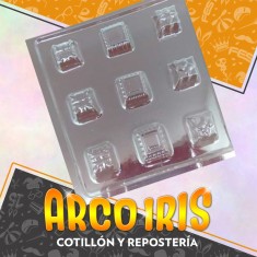 Placas Bombones Cuadrados Chicos B X 6 - Gape