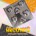 Placas Bombones Corazones Medianos X 6 - Valentin Gape