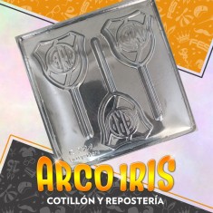 Placas Chupetin Club Rojo Y Blanco X 10 - Gape