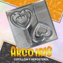Placas Chupetin Corazon X 10 - Valentin Gape