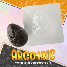 Placas Figura Huevo N.11 Con Flor X 10 - Pascua Gape