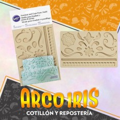 Silicona Molde Para Fondant Y Pasta De Goma - Encaje Promo Precio Al 50 % Wilton