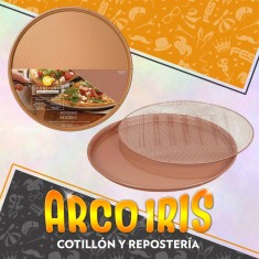 Pizzera Ceramica 2 Pieza 40 Cm - Promo Rejilla Portions Antiaderente Precio Al 50 % Wilton