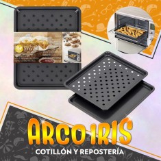 Juego 2 Piezas Para Horno Tostador 20 X 25.1 Cm - Promo Bakeware Molde Especial Para Galletas Antiaderente Precio Al 50 % Wil