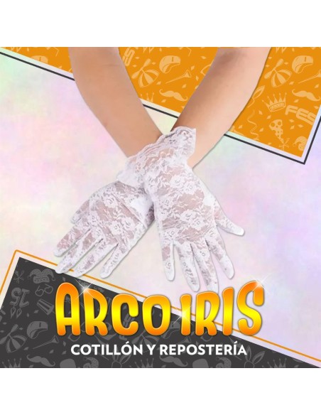 Guantes Encaje Blancos - Party Store