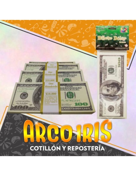 Fajo De Billetes Dolares X 100 - Party Store