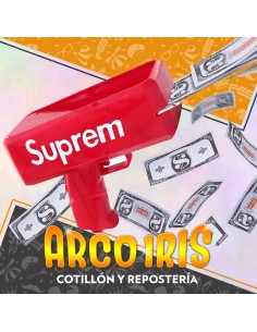 Maquina Super Dollar Gun Xu - Lluvia De Dolares Supreme Pistola Lanza Dolares Party Store