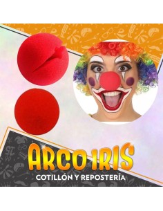 Nariz Payaso Goma Espuma Xu +10-10% Promo Por Cantidad Clown Party Store