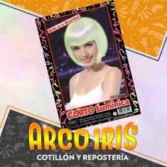 Peluca Corto Luminica Xu - Glow Party Store