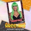 Peluca Largo Verde Xu - Party Store