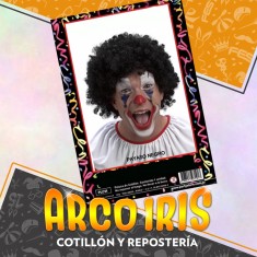 Peluca Payaso Negra Xu - Party Store