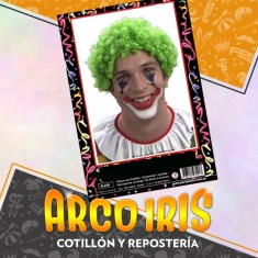 Peluca Payaso Verde Xu - San Patricio Party Store