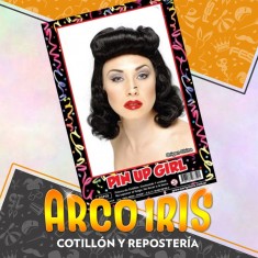Peluca Pin Up Girl Xu - Decada 40/50 Party Store