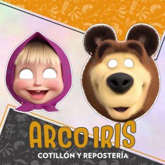 Masha Antifaz Mascara X 10 Y El Oso