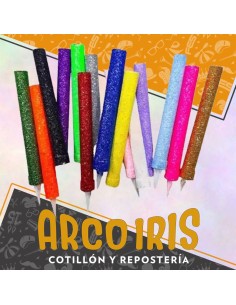 Bengala 12 Cm Gibre Lisa X 4 - Artesanales Primera Calidad Color Pastel